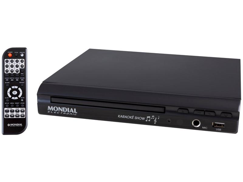 Aparelho de Karaokê DVD Player Mondial D-20 | Magalu Empresas